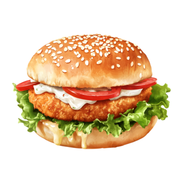 Classic chicken burger