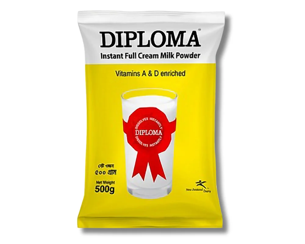 Diploma Instant Full Cream Milk Powder 500gm (Foil Pack)
