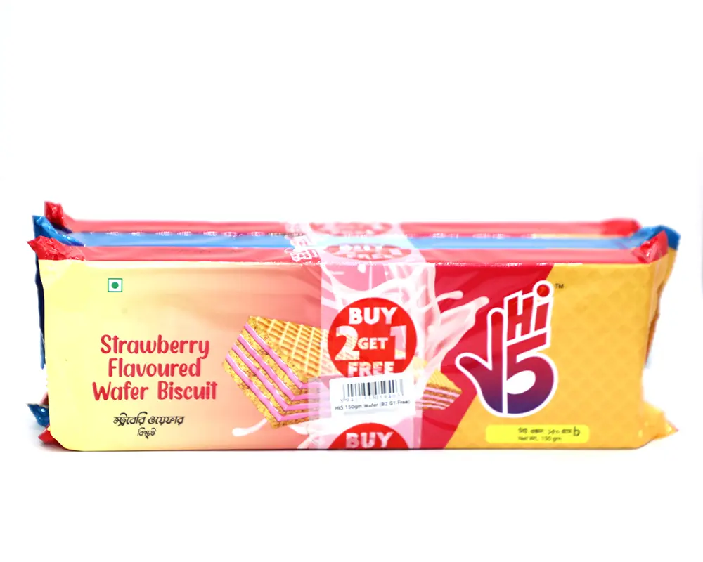 Hi5 all Flavour Wafer 150gm (Buy2 Get1 Free)