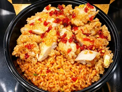 Hot Honey Chicken Rice Bowl