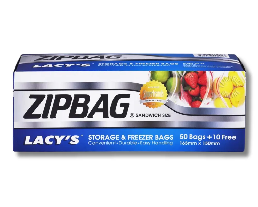 Lacy's Sandwich Zipbag (50 Bags)