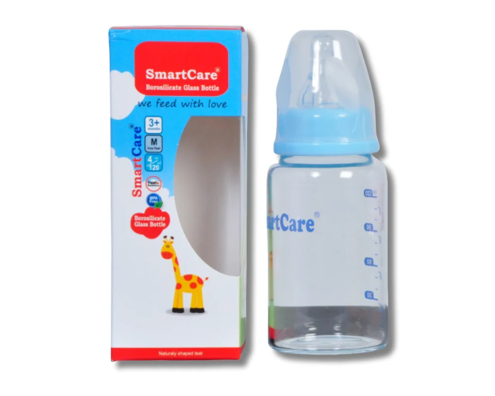 Smart Care Borosilicate Glass Bottle 120ml