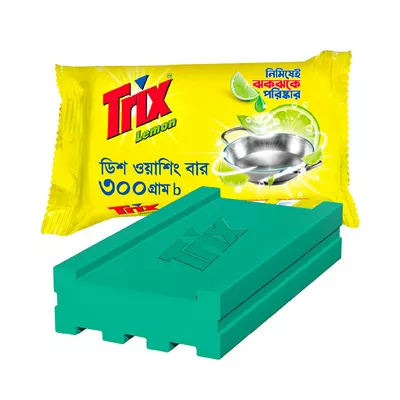 Trix Dish Washing Bar Lemon 300 gm