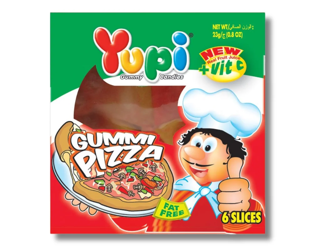 Yupi Gummi Pizza 21gm 5 Slices Thailand
